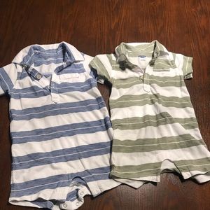 3 to 6 month old navy boy rompers